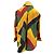 Autre Marque Camicia gialla, verde e rossa Giallo - vista 2