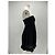Autre Marque SUNDAY Trägerloses Kleid schwarz Leinen S - Ansicht 4
