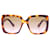 Gucci Gafas de sol oversize Castaño - vista 2