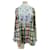 Autre Marque Karo- und Patchwork-Bluse Blau