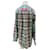 Autre Marque Karo- und Patchwork-Bluse Blau - Ansicht 2