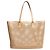 Prada Brauner Leder-Tote-Bag mit Laserschnitt - Größe