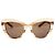 Sonia Rykiel Gafas de sol ojo de gato con rayas marrones Castaño