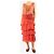 Autre Marque Falda roja con volantes - talla L - vista 2