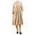 Autre Marque Oversized-Kleid aus Leinen in Haferfarbe - Einheitsgröße