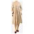 Autre Marque Oversized-Kleid aus Leinen in Haferfarbe - Einheitsgröße - Ansicht 3