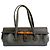 Gucci Bamboo Borsa a Mano in Pelle Nera Nero