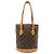 Borsa a Spalla Louis Vuitton Bucket PM Marrone - vista 2