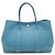 Hermès Borsa Tote Hermes Garden Party TPM X Stamp Blu Blu chiaro