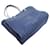 Borsa a Spalla Chanel Deauville MM Blu navy  - vista 3