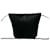 Mini sac à bandoulière en cuir avec logo vintage Yves Saint Laurent Noir  - vue 3