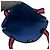 Borsa Tote Gucci Old Sherry Line Micro GG Logo Rosso Blu navy - vista 9