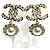 Orecchini a clip Chanel in metallo dorato e strass D'oro