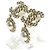 Orecchini a clip Chanel in metallo dorato e strass D'oro - vista 2
