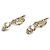 Orecchini a clip Chanel in metallo dorato e strass D'oro - vista 3