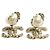 Orecchini a clip Chanel in metallo dorato e strass D'oro - vista 5