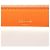 Céline Celine Orange Tricolor Leather Pocket Envelope Zip Crossbody Arancione - vista 5
