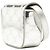 Céline Celine Claude Crossbody Mini Triomphe in pelle di vitello metallizzata argento - vista 2
