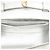 Céline Celine Claude Crossbody Mini Triomphe in pelle di vitello metallizzata argento - vista 4