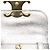 Céline Celine Claude Crossbody Mini Triomphe in pelle di vitello metallizzata argento - vista 5