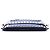 Borsa a tracolla Valentino in pelle blu Rockstud con tripla zip Blu navy - vista 3