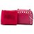 Bolso bandolera Valentino Pink Leather Rockstud Double Zip Chain Rosa - vista 7
