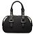 Burberry Black Nova Check Nylon Handtasche mit Besatz Schwarz