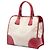 Borsa Prada Beige Saffiano Trimmed Canvas Canapa Logo - vista 2