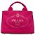 Borsa Prada Pink Small Canvas Canapa Logo Rosa