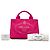 Borsa Prada Pink Small Canvas Canapa Logo Rosa - vista 7