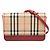 Bolsa transversal Burberry Red House Check em couro com acabamento Vermelho