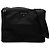 Borsa a tracolla Prada Black Tessuto Zip Top Nero
