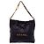 Chanel 22 Handtasche aus schwarzem glänzendem gestepptem Kalbsleder Small