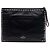Clutch Rockstud in pelle nera grande Valentino Nero