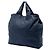 Prada Blue Vitello Daino Shopper Tote Blau Dunkelblau - Ansicht 2