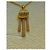 Autre Marque Collana in argento sterling placcato oro con pendente a nappa D'oro - vista 12