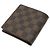 Portafoglio Marco in Damier Canvas Louis Vuitton Marrone - vista 2