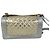 Borsa a tracolla Chanel Metallic Calfskin Quilted Medium Boy Flap Khaki Silver Argento Metallico - vista 2