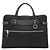 Pasta Executiva de Nylon, Lona e Couro Gucci Preto