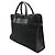 Pasta Executiva de Nylon, Lona e Couro Gucci Preto - vista 2