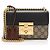 Piccola borsa a tracolla Gucci GG Supreme Padlock Marrone Beige
