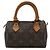 Borsa Louis Vuitton Monogram Mini Speedy Marrone