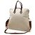 Hermès Borsa Hermes Toile Ash Leather Sac Ebou MM Tote Bag Marrone - vista 2