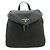 Prada Re-Nylon Lederrucksack Schwarz