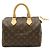 Borsa Boston Mini Louis Vuitton Monogram Speedy 25 Marrone