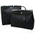 Hermès Hermes Toile Officier Leather Herbag MM Nero