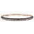 Swarovski Bracciale Rigido Sparkling Dance - Oro Rosa e Cristalli Neri Nero