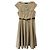 Vestido cinturón de algodón beige Weekend Max Mara