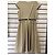 Vestido cinturón de algodón beige Weekend Max Mara - vista 5