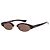 Alexander McQueen Sonnenbrille Oval Schildpatt Braun